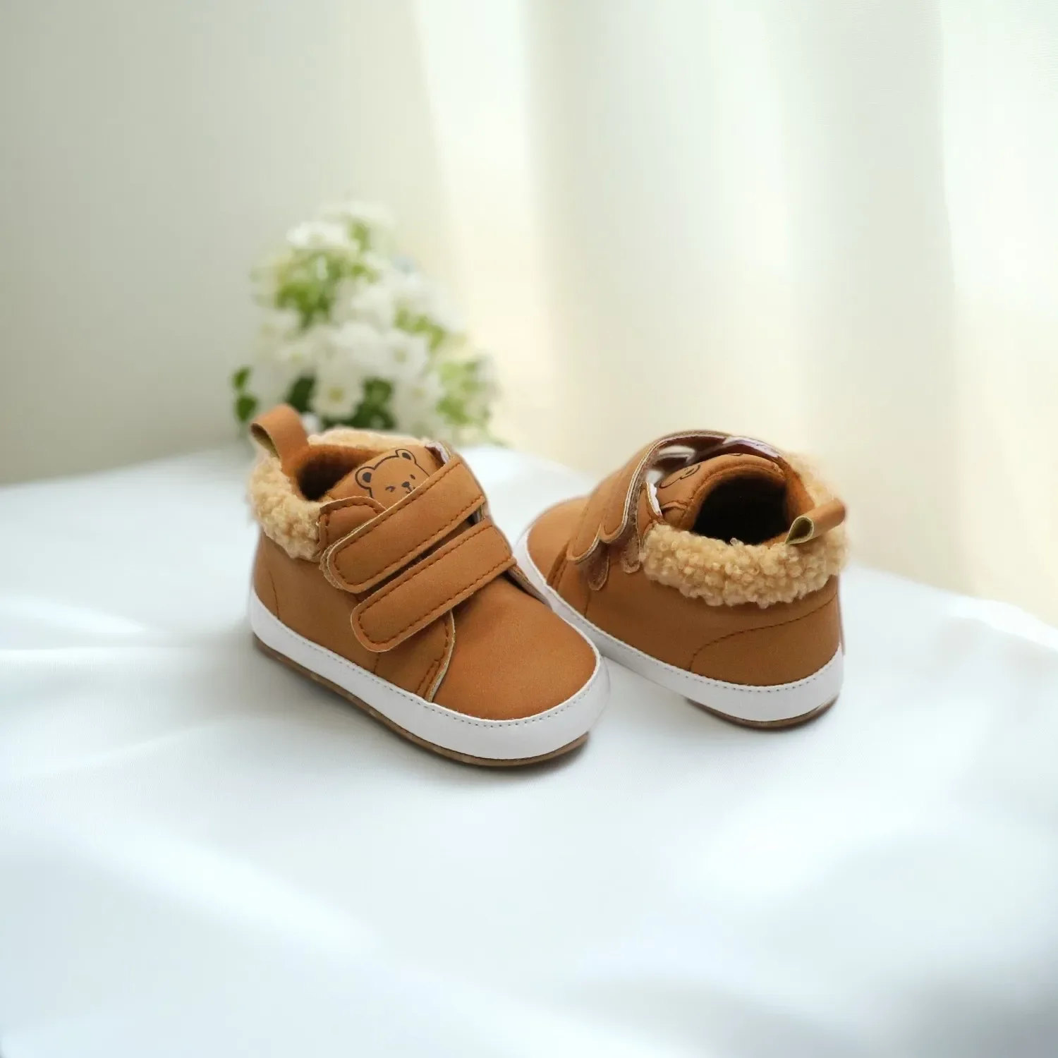أحذية أطفال للخريف والشتاء، أحذية مشي للأطفال، أحذية مارتن عالية الجودة مضادة للانزلاق، 0-6-12-18 شهرًا، دافئة ومريحة