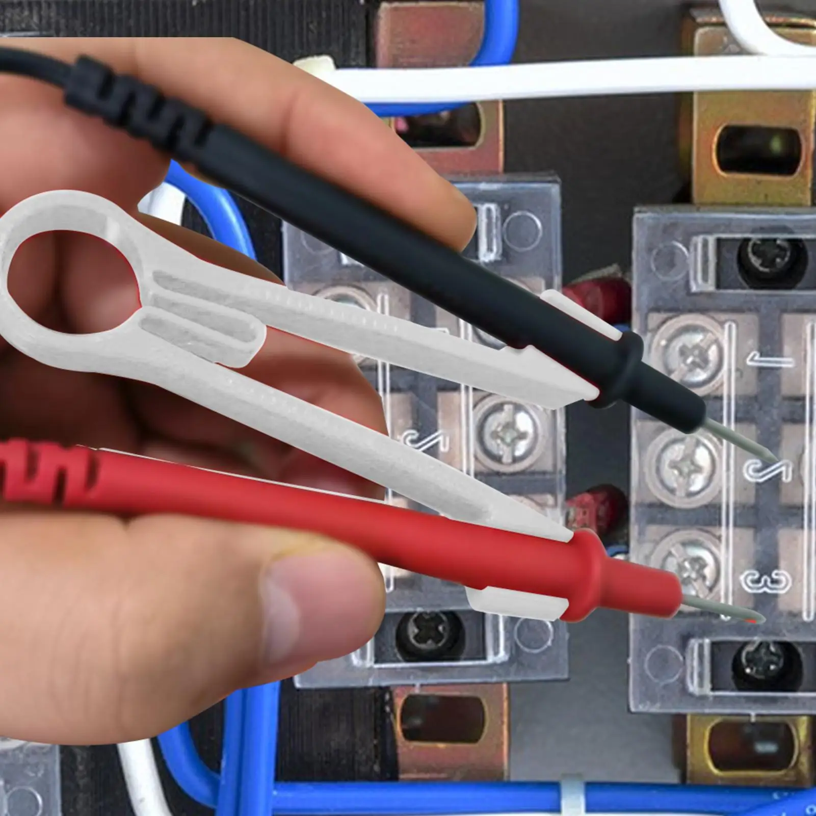 multimeter probe holder electrician's pen holder single-handed multimeter auxiliary tool holds meter