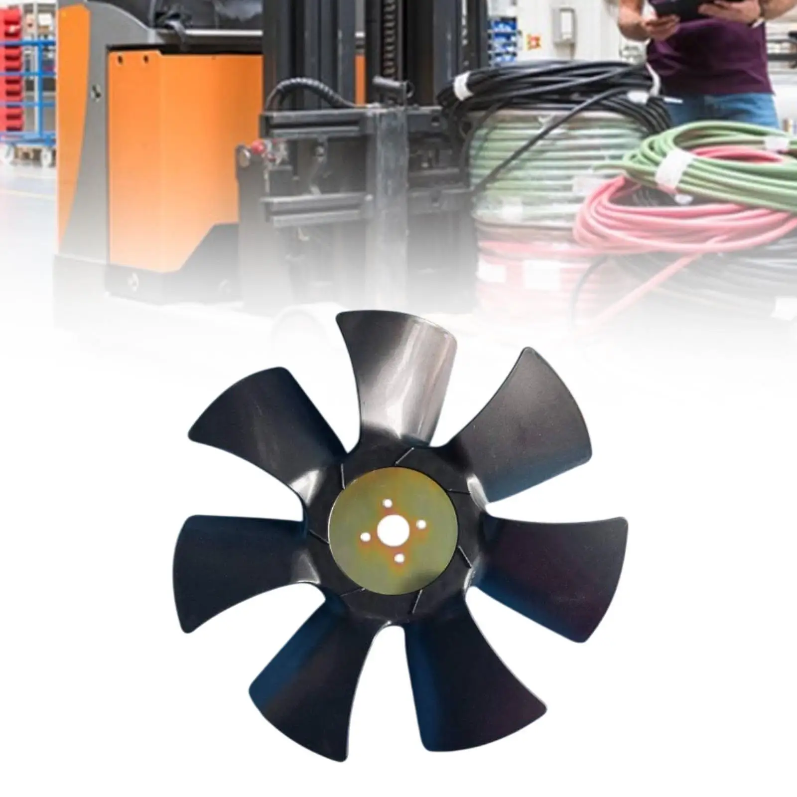4D27G31 Radiator Fan Blade Spare Parts for Forklift 490/495/498 Engines Vehicle Accessories Sturdy Professional Simple Assembly