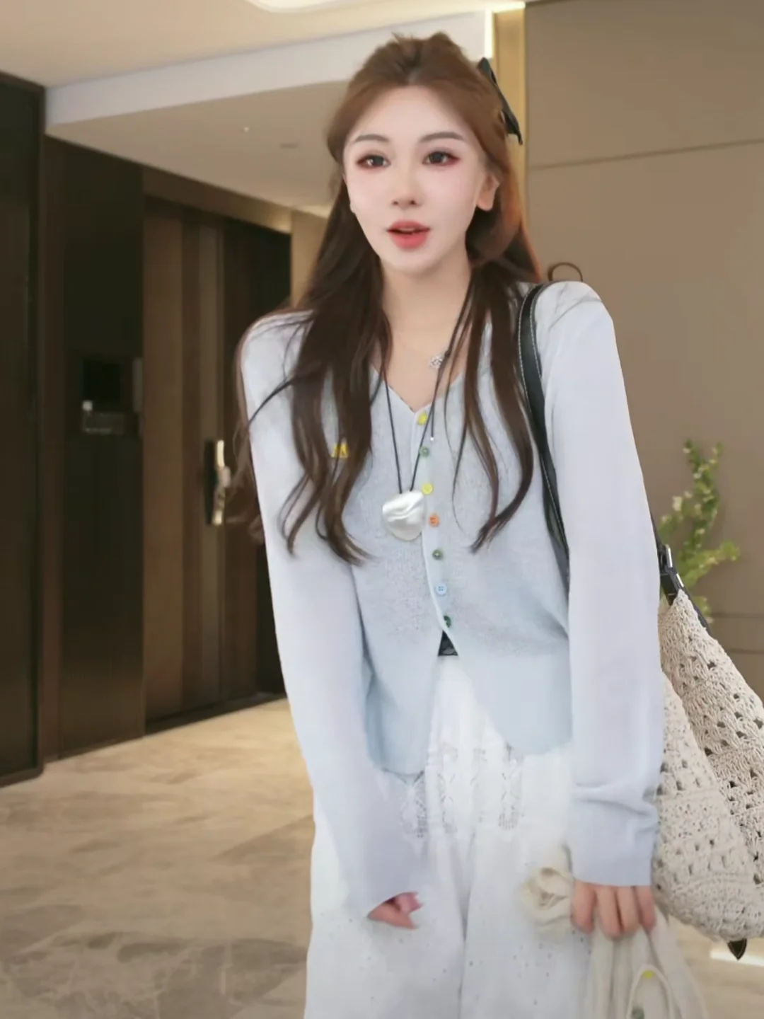 

Spring Season Versatile Slim Fit Breathable Casual Color Button Jaet Women's Loose Sle Polyester And Linen Blend T-irt