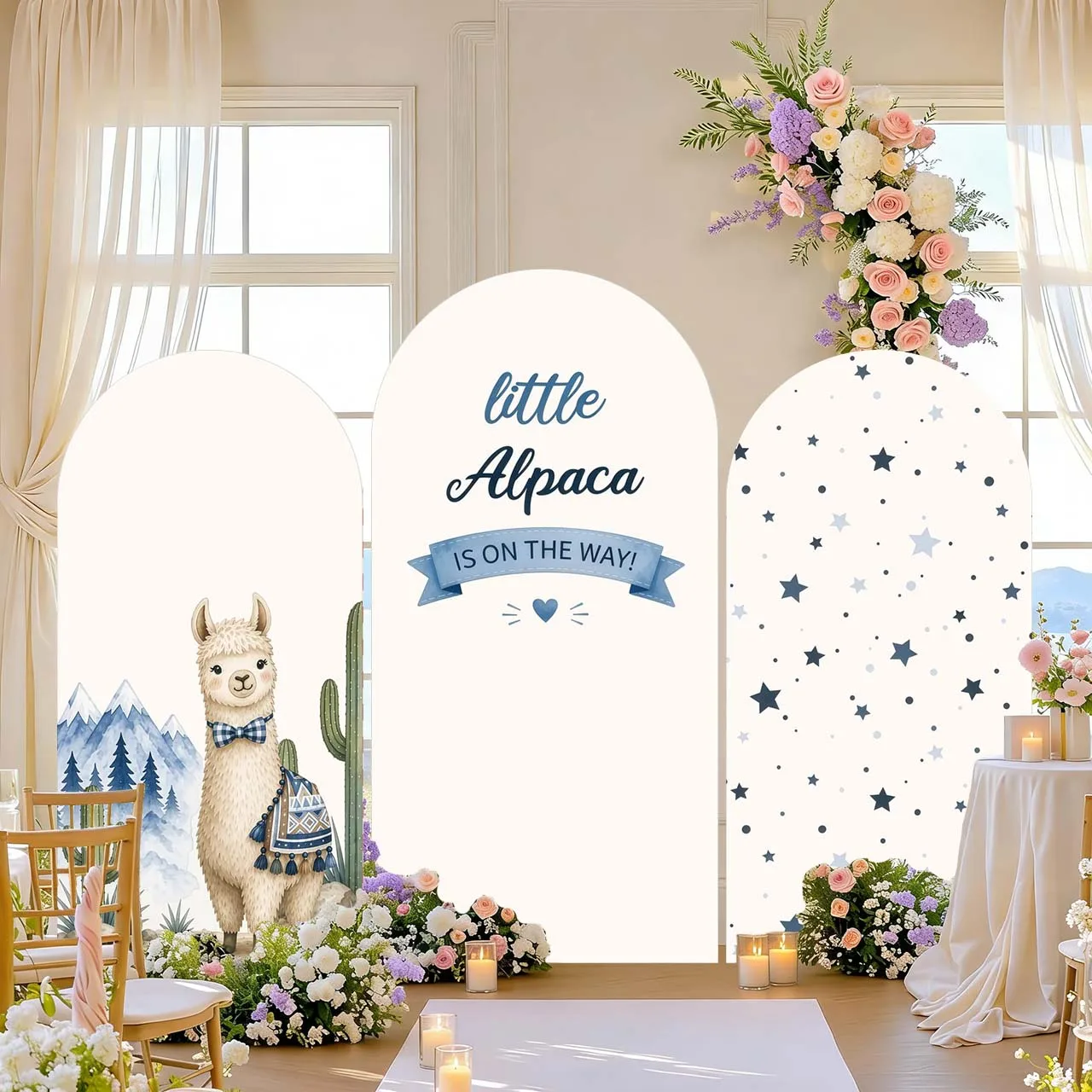 Mehofond Custom Name Mexican Fiesta Cactus Camel Desert Birthday Party Baby Shower Wedding Cover Arch Background Decor Backdrop