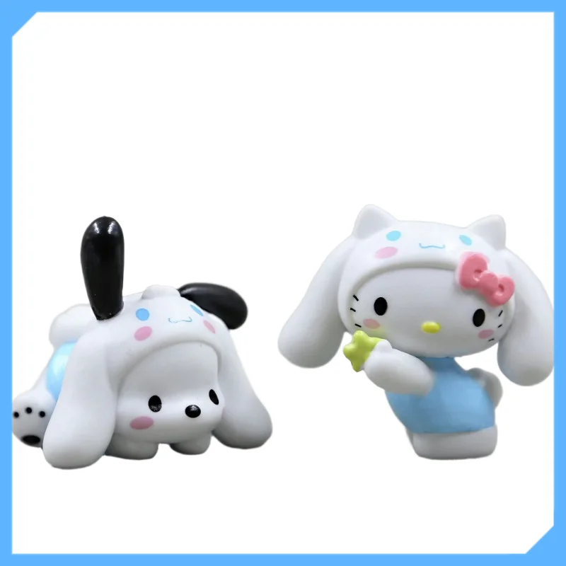 Vijf stijlen grote oor hond rollenspel pachat hond melodie pop scène decoratie beeldjes verzamelartikelen