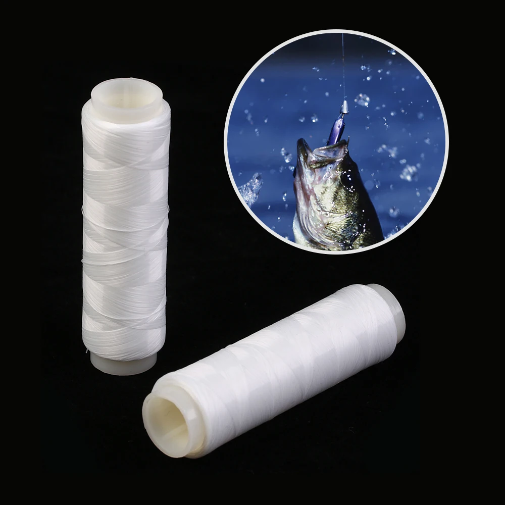 1PC High Tensile PJ1/2/3/4/5 Polyester Bait Elastic Thread Spool Sea Fishing Accessories Tackle Invisible Fishing Bait Line Tool