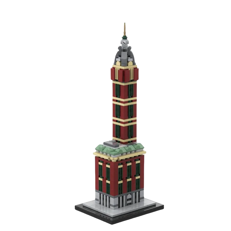 

Custom MOC Block Toy Skyscraper Series Singer Building 1:800 scale model 463pcs Creative holiday gift