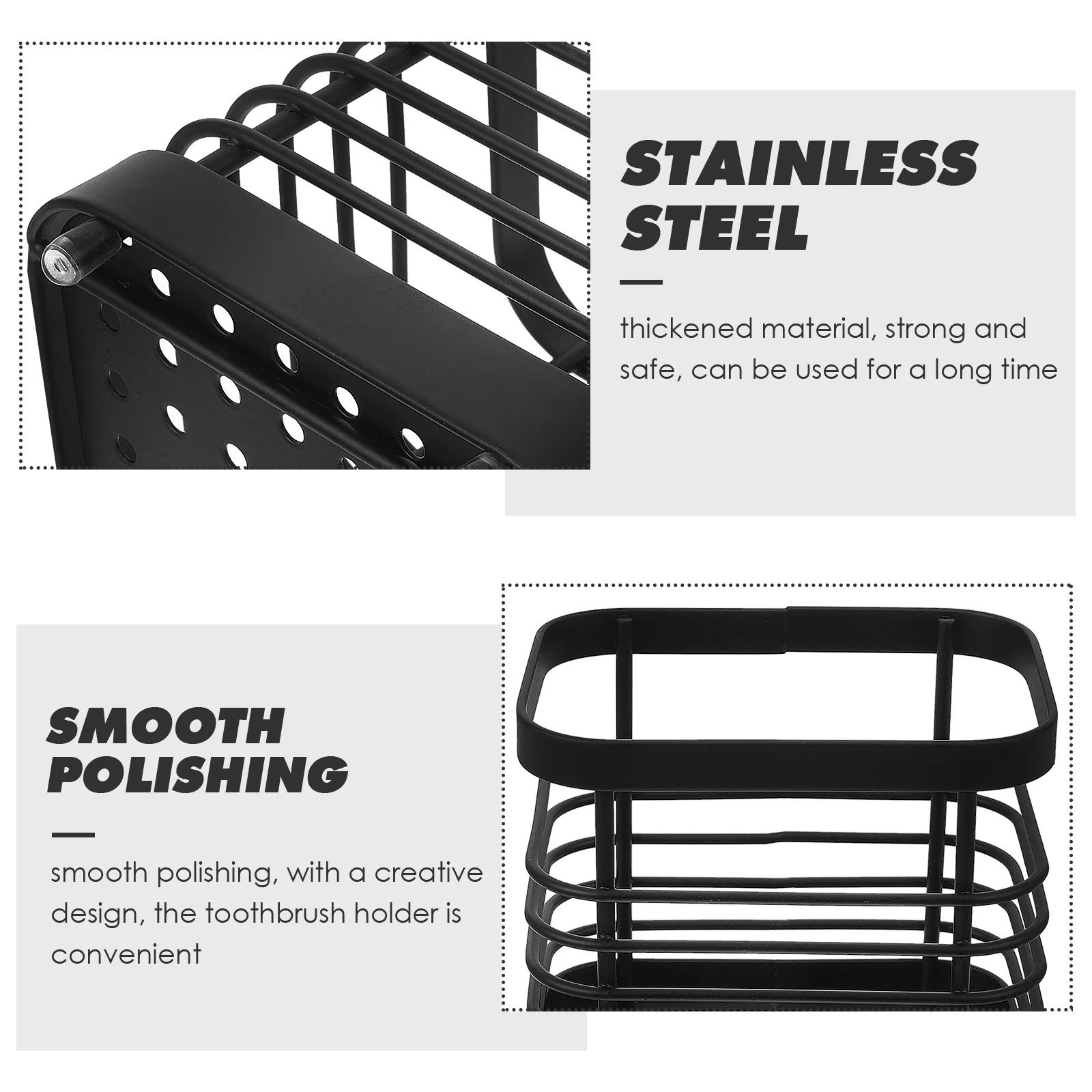 

Stainless Steel Shelf Bathroom Toothbrush Stand Home Holders Automatic Multi-functional Toothbrushes