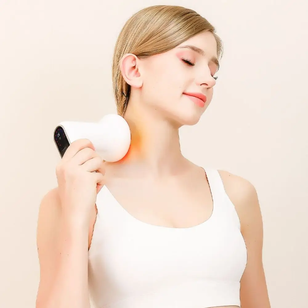 Protable Fascia Rings Massager Vibration Massage Mini Muscle Handheld Massager Multiple-level Adjustment Cordless