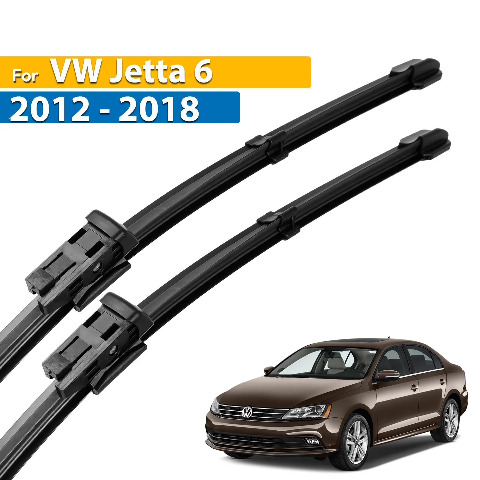 Lâminas de limpador dianteiras de erick lhd & rhd para vw jetta 6 mk6 a6 passat cc 2012-2018 pára-brisas janela dianteira 24 \