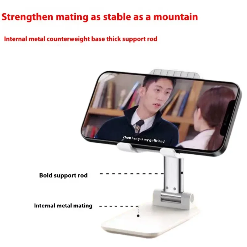 Lazy Man Portable Stand Foldable Lift Thickened Nonslip Pad Thickened Support Rod Multifunctional Universal Phablet Phone Stand