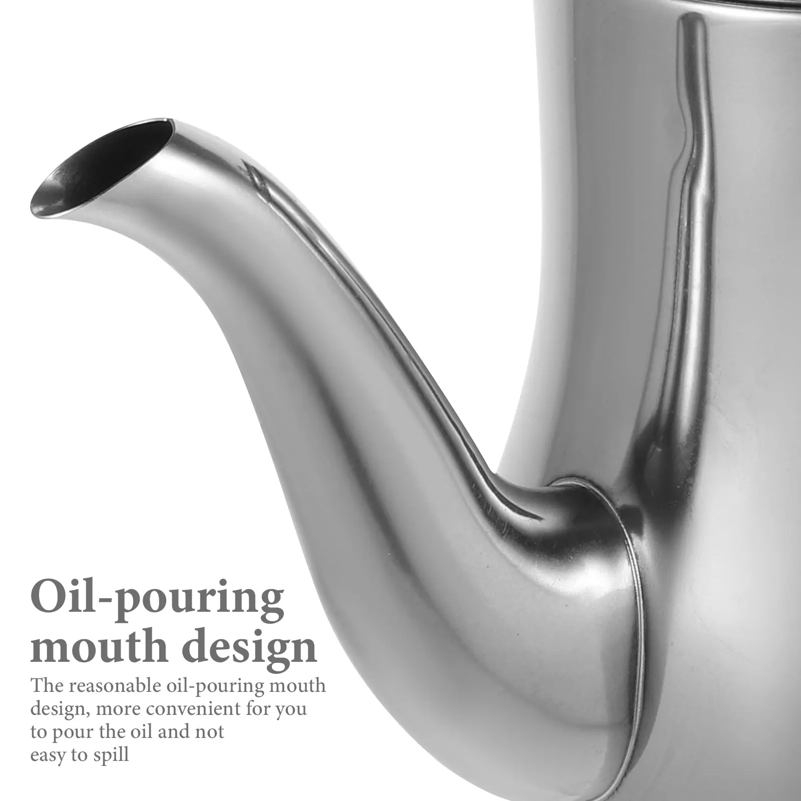 

Stainless Steel Oil Pot Grease Container Soy Storage Bottle Silver Color Thickened H Anti Slip Kitchen Cookware Oil Dispenser