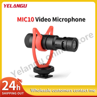 YELANGU MIC10 Video Microphone Directional Shotgun on Camera MIC for DJI OSMO Smartphone GoPro Micro Smartphone Recording