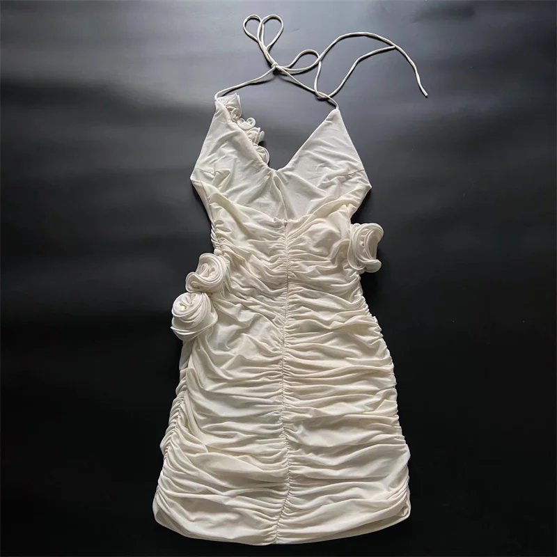 Vestido Mini Floral 3D Verano 2025 Ajustado - alternate angle