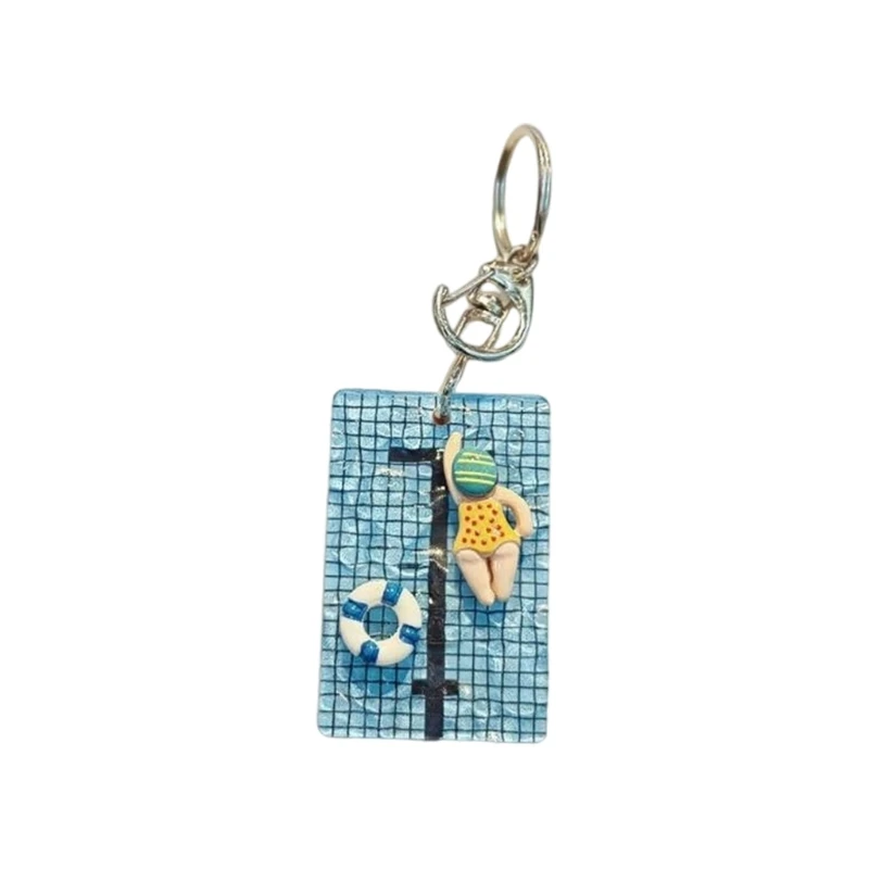  Multifunctional Couple Backpack Charm Gym Pool Souvenir User Sustainable Acrylic Keychain Gift