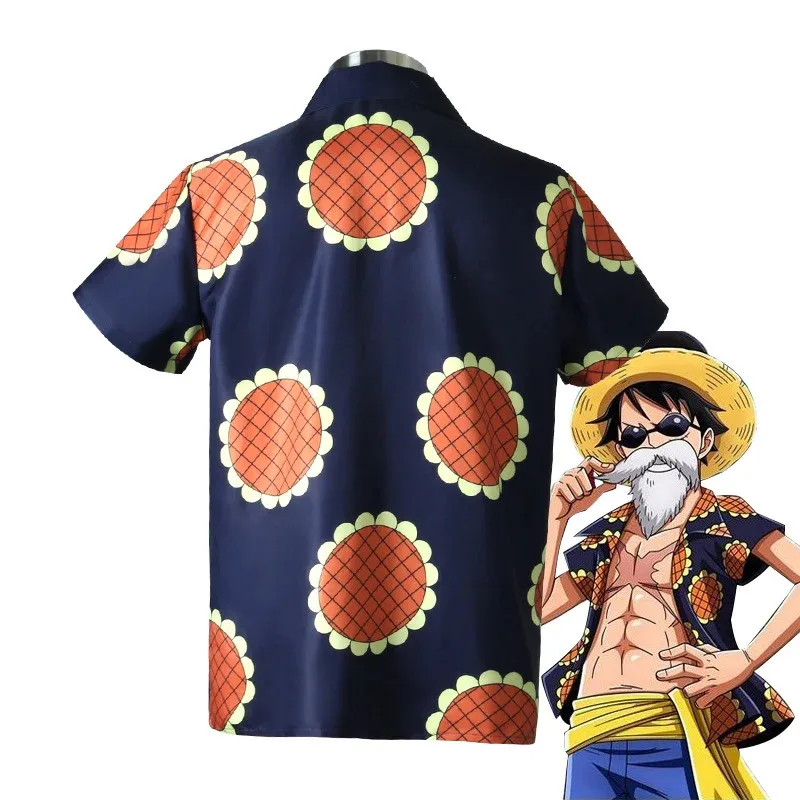 2025 New Anime ONE and PIECE Luffy Jacket Shirt Men Women Casual Daily Wear Stage Performance Carnival Party Cosplay