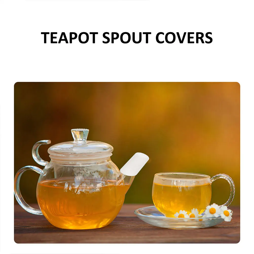 

5pcs Teapot Spout Covers Silicone Drip Proof Large Opening Anti Leak Protective Spout Cover For Kettle Oil Vinegar Pot