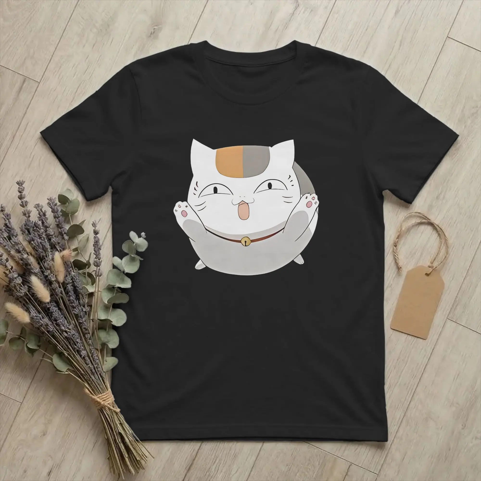 Vintage Natsume's Book of Friends Madara T-Shirts Men Cotton T Shirts Nyanko Sensei Short Sleeve Tees New Arrival merchandise