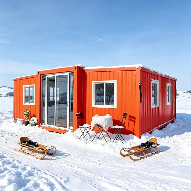 Foldable Container House Collapsible Modular Dwelling Customized Steel Frame Mobile Home for Emergency Shelter Relief Camp Sale