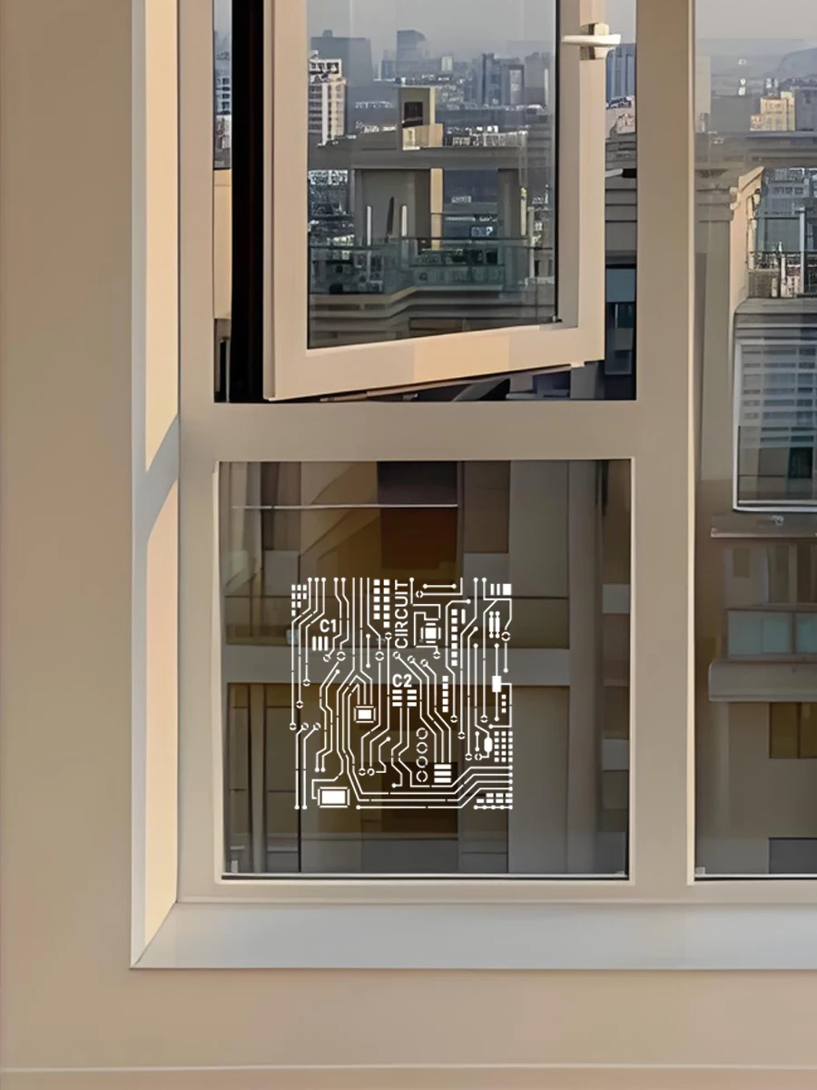 Ensemble de pochoirs de circuits imprimés 2 pièces pour projets de bricolage créatifs, 7,8 pouces, parfait pour les sacs, les T-shirts et plus encore