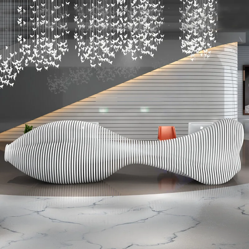 DSA Light Luxury Personality Fashion Creative Front Desk Company Welcome Real Estate Information Desk