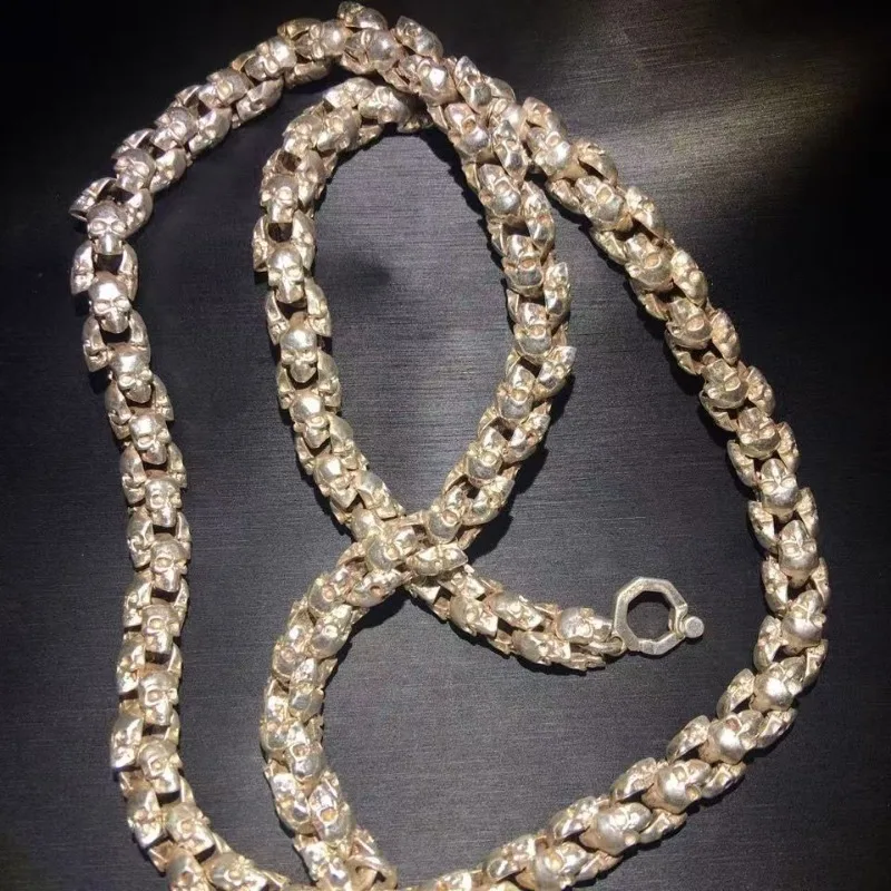 

Винтажное классическое тибетское серебряное ожерелье ручной работы, изысканные и модные, персонализированные подарки для мужчин и женщин.