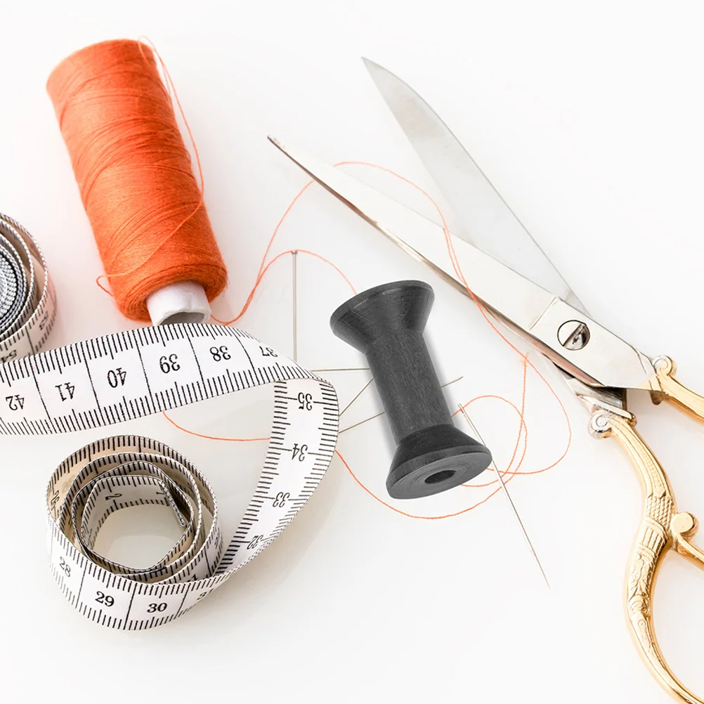 

15Pcs Wooden Spools for Crafts Empty Bobbins Sewing Ribbon Yarn Holder Versatile Use Storage Wood Spool Wood Bobbin