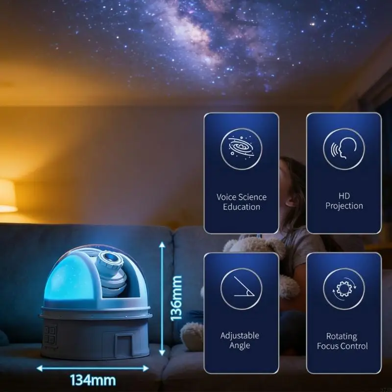 Advanced Star Universe Slide Lamp Highlighting Multiple Light Approaches and USB Rechargeable Soft handling Bedroom Mood 37JD