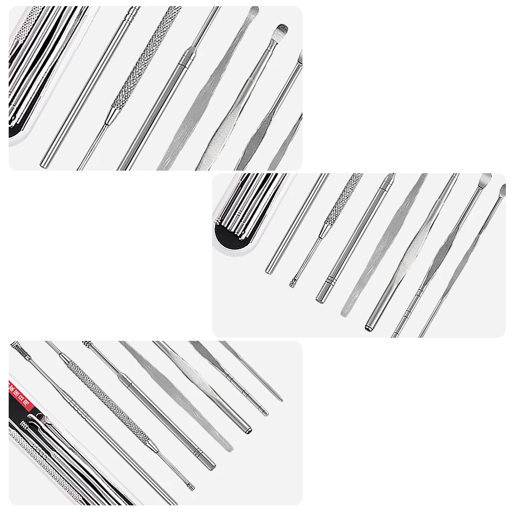 

Ear Cleaning Tools Set Stainless Steel Removal Lightweight Skid Resistance Practical Use Clean Hygiene Tool Health Care