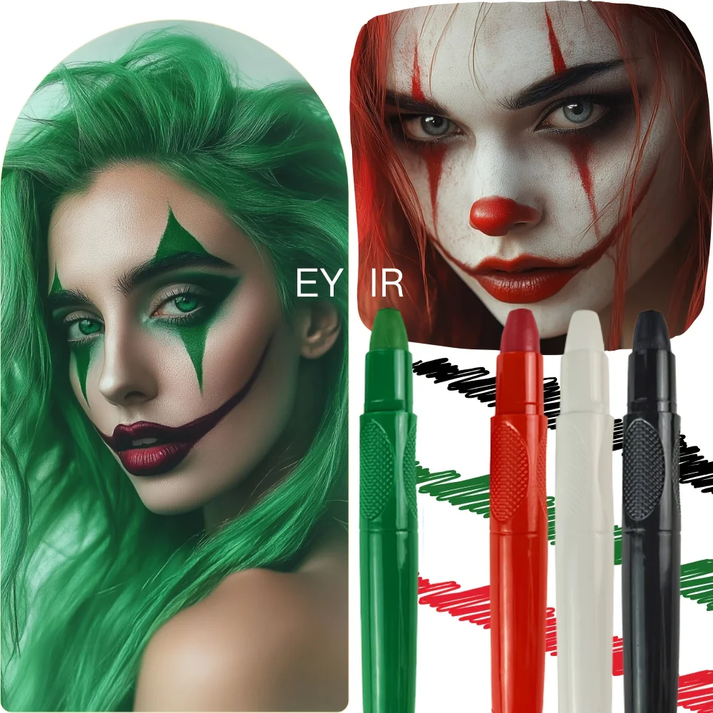 6 Color Face Paint Pens Set Body Art Markers DIY Makeup Drawing Pens for Face Body Painting Halloween Party Festival Decoration
