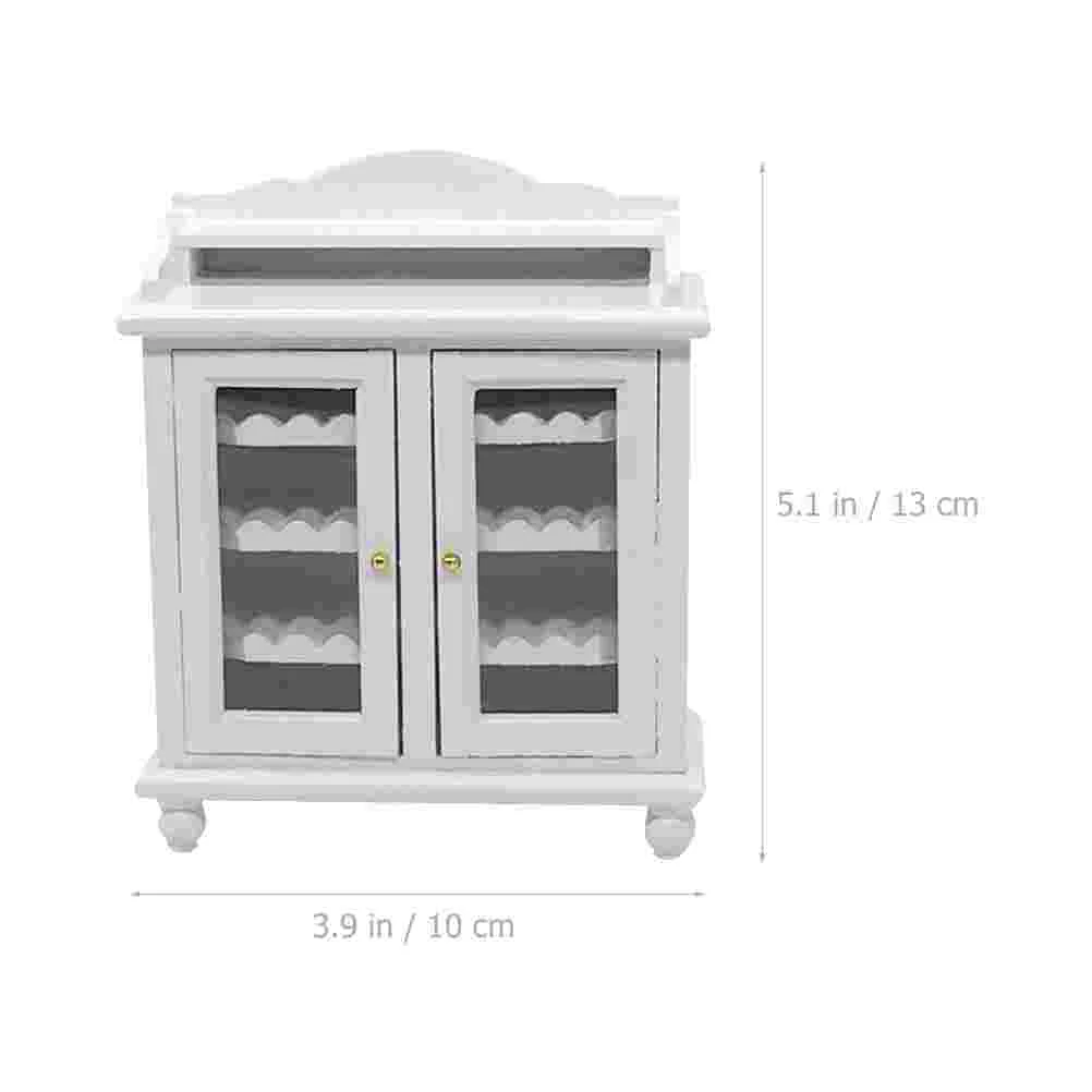 Petite armoire l'inventaire en bois pour la décoration de la maison, mini meuble décoratif, modèle de simulation, produit fini