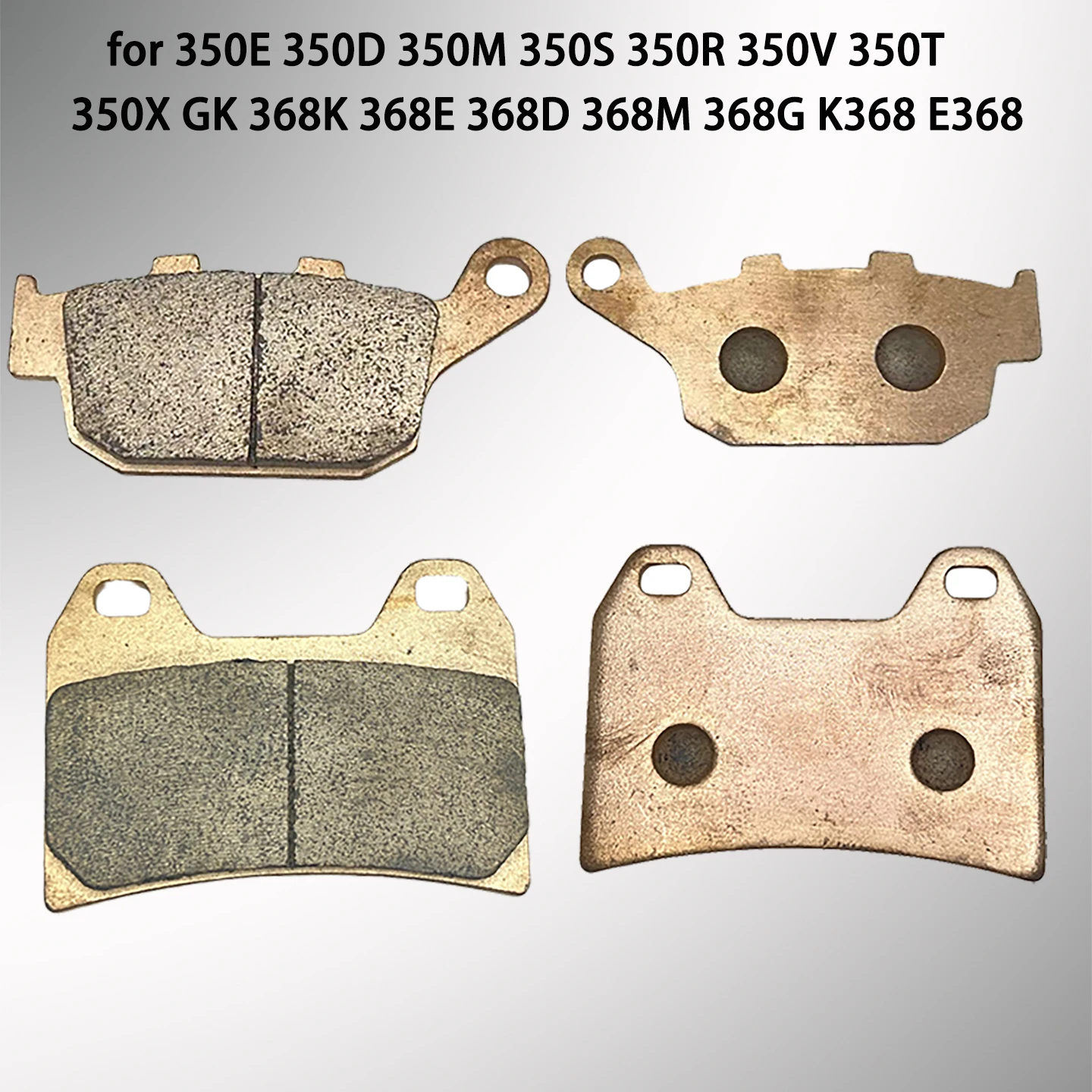 

Sintered Front and Rear Brake Pads Disc for ZONTES 350E 350D 350M 350S 350R 350V 350T 350X GK 368K 368E 368D 368M 368G K368 E368