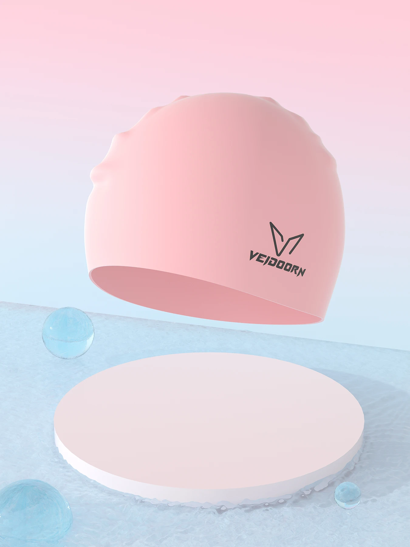 Wasserdichte Silikon-Schwimmkappe, professionelle Schwimmkappe für Erwachsene mit langen Haaren, für Damen und Herren, kein Haarziehen, weich, kompatibel mit Schwimmbrillen – Detail 14
