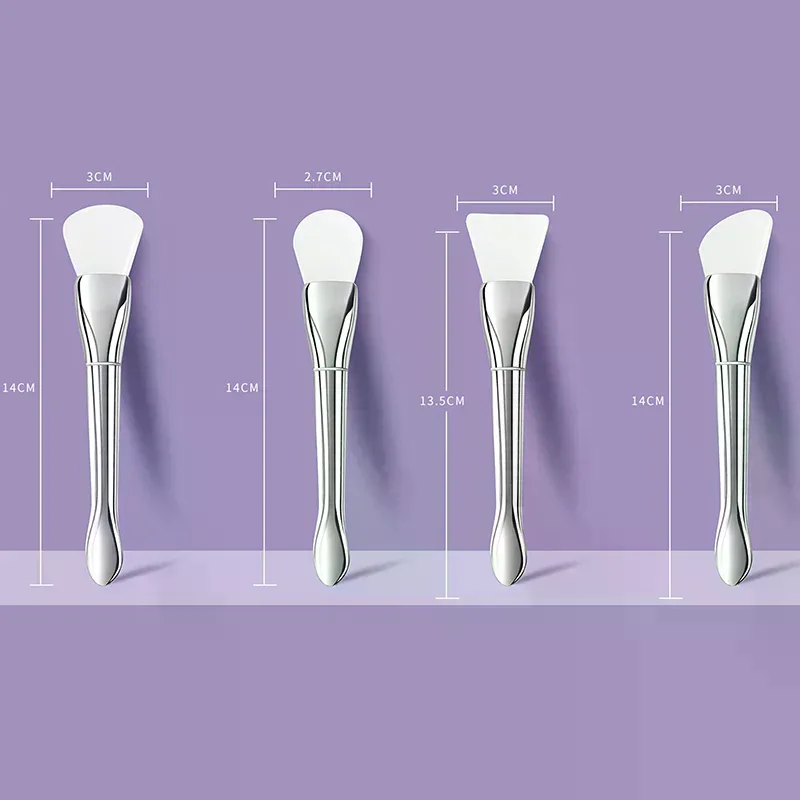فرشاة قناع الوجه المصنوعة من السيليكون للمكياج برأس ناعم، فرش كريم الطين الاحترافية، أداة تجميل جل العناية بالبشرة