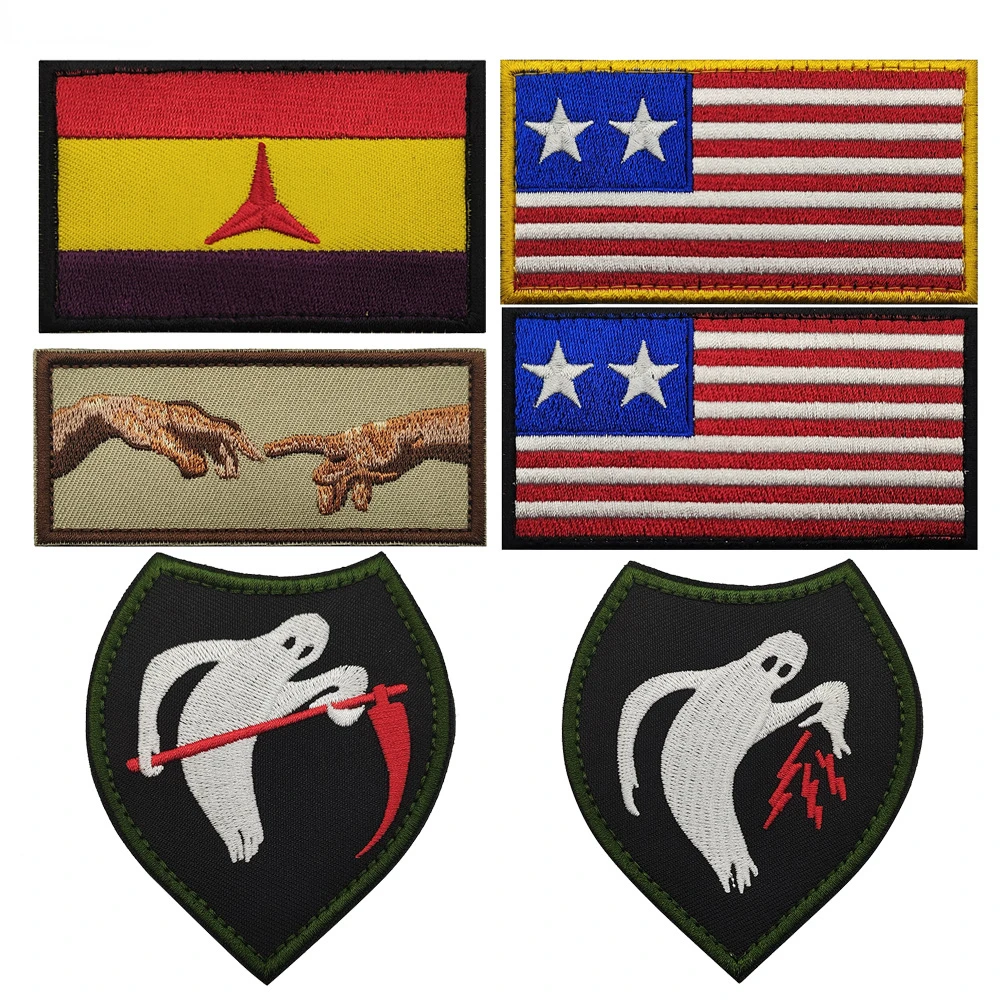 International Column Against Invasion Badge Western Power WWII Armband Ghost Army Embroidery Magic Patch Backpack badge