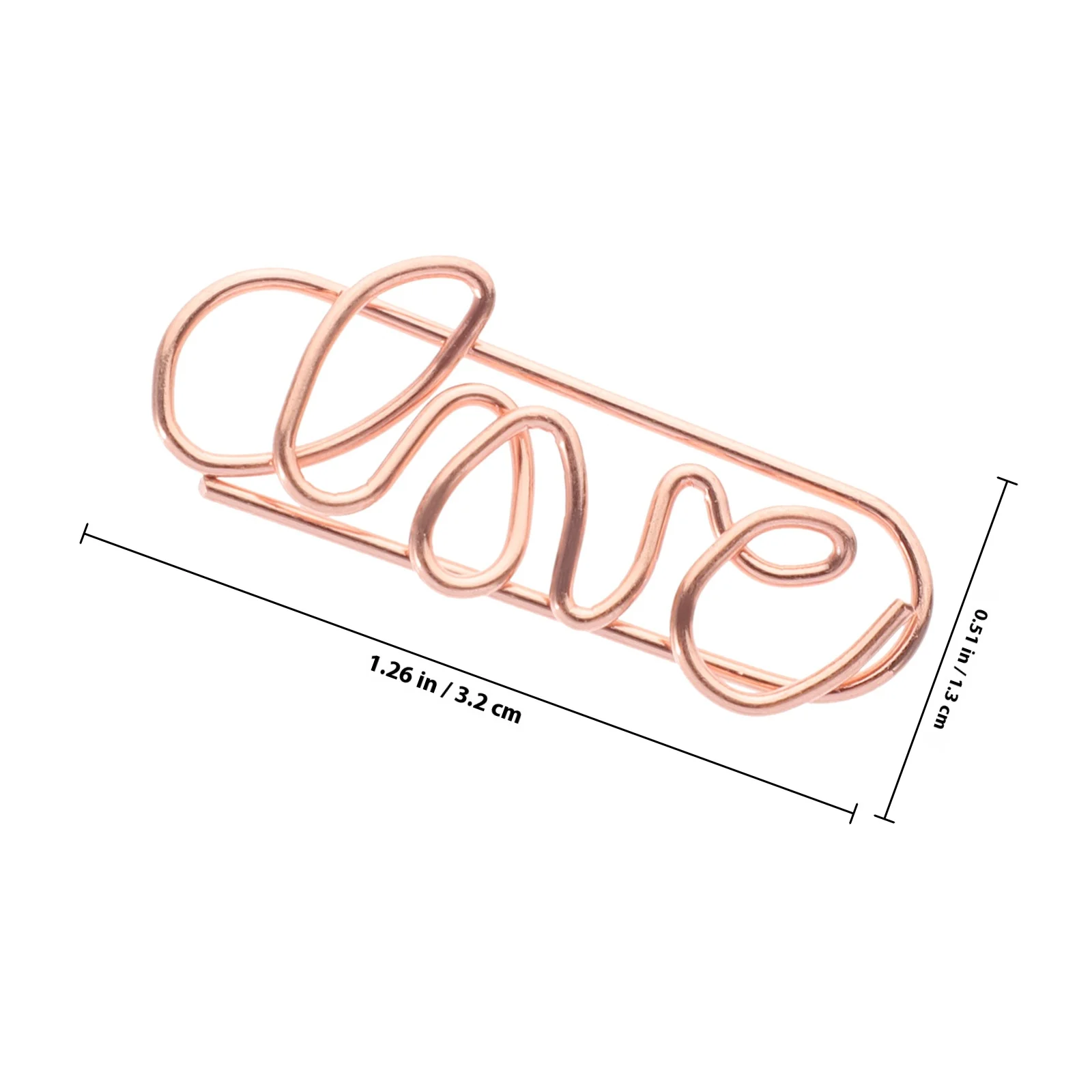 50pcs Metal Paper Clips Mini Document Clips For Office Home Multi-Function File Fixing Small Office Supplies Shaped Paperclips