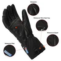 7.4v 2200mah Battery Rechargeable Electric Heated Gloves Winter Waterproof Ski Heated Gloves Liners