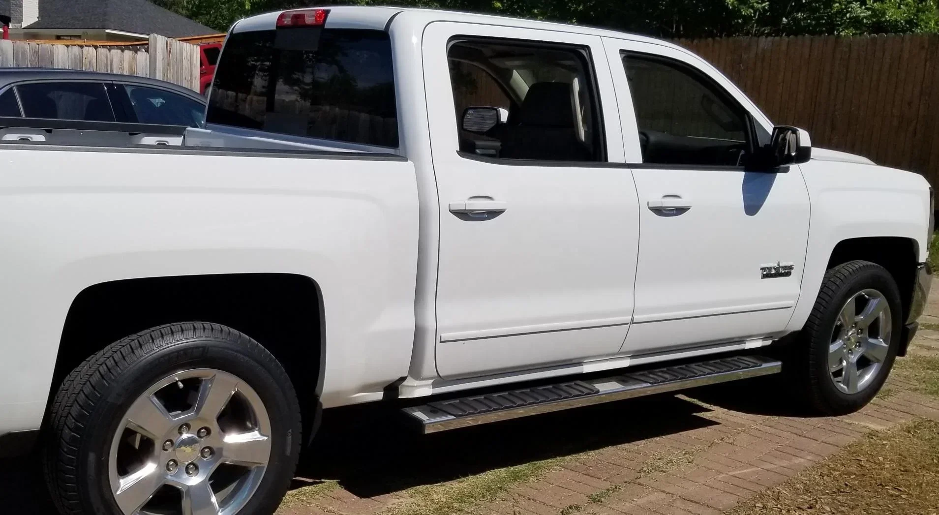 لوحات تشغيل 6 بوصات 2007-2018 Silverado/GMC Sierra 1500 & 2500HD 3500HD Crew Cab، 2019 Silverado Side Step Nerf Bar