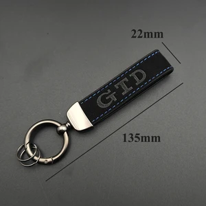 2024 GTD Leather Sumpers Keychain Men Luxury Luxury Car Keychain for Volkswagen VW Polo Golf 6 7 8 mk6 mk7 GTD Keychain Accessories 10 Main Sales Key Door VW Golf - №5