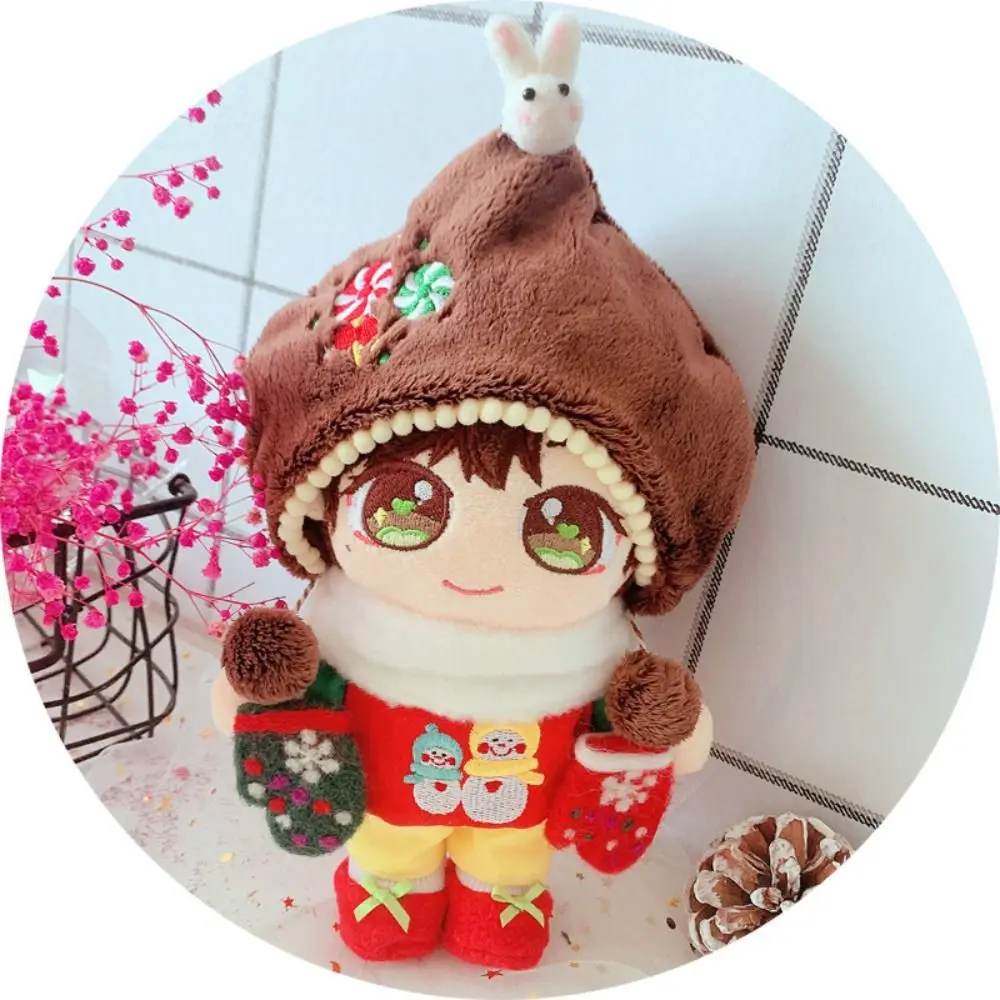 DIY Clothing Lollipop Cotton Doll Clothes Snowman Gloves Cotton Doll Suit Set Collection DIY Plush Toy Clothes Christmas