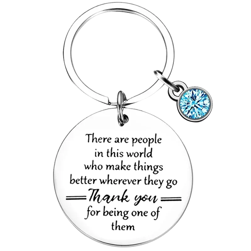 Cute Coworker Inspirational Keychain Thank You Employee Retirement Gifts Key Chain Pendant Nurse Staff Gifts