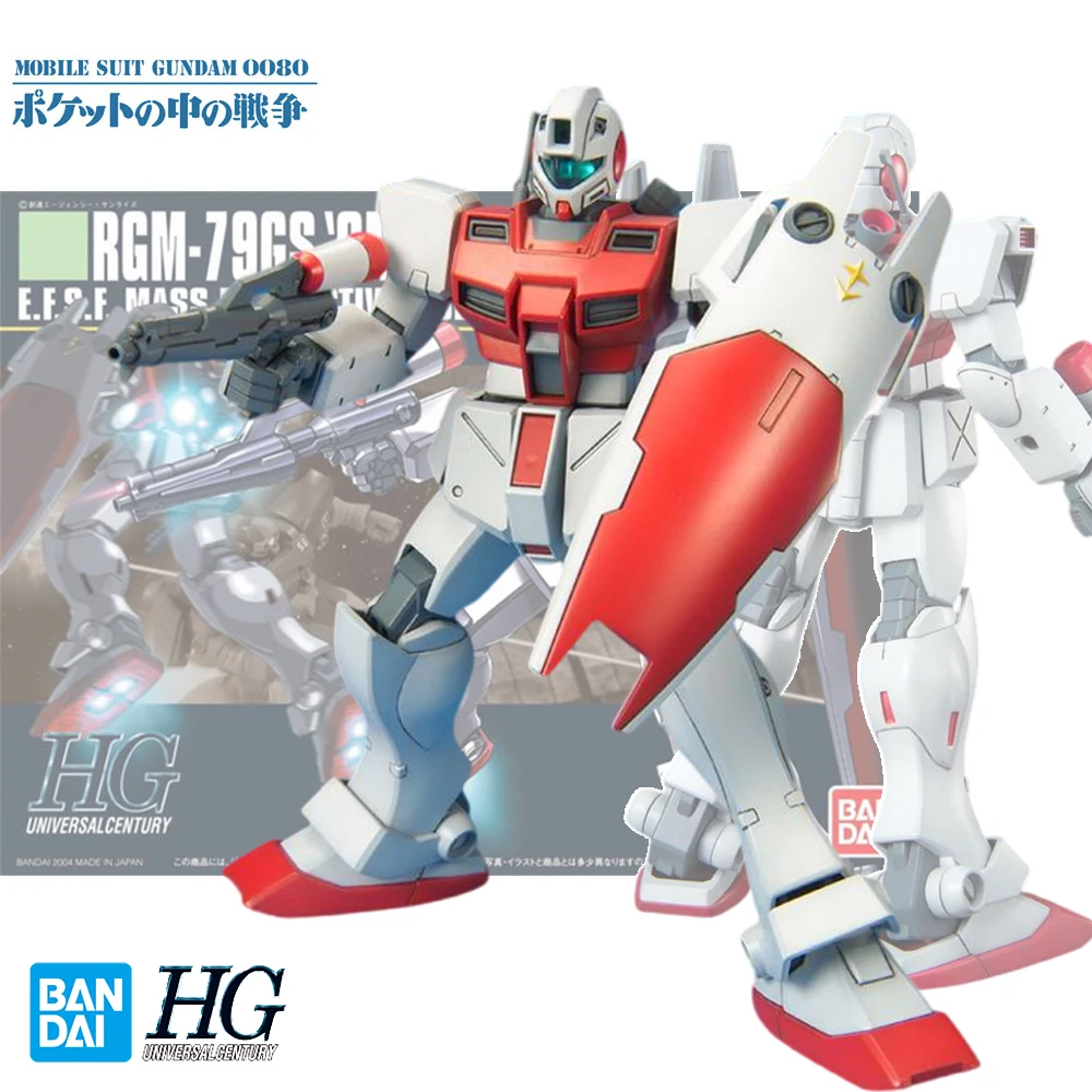 Оригинальная фигурка Bandai Gundam HGUC 1/144 дюйма, модель командного пространства, аниме, фигурка в сборе, игрушки, декоративная игрушка, подарки