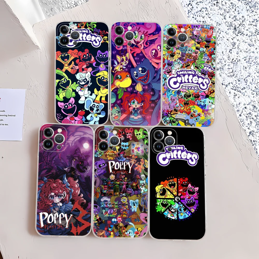 P-Poppy P-Playtime Phone Case Silicone Soft For Iphone 16 15 14 13 12 11 Pro Mini XS MAX Plus X Cover