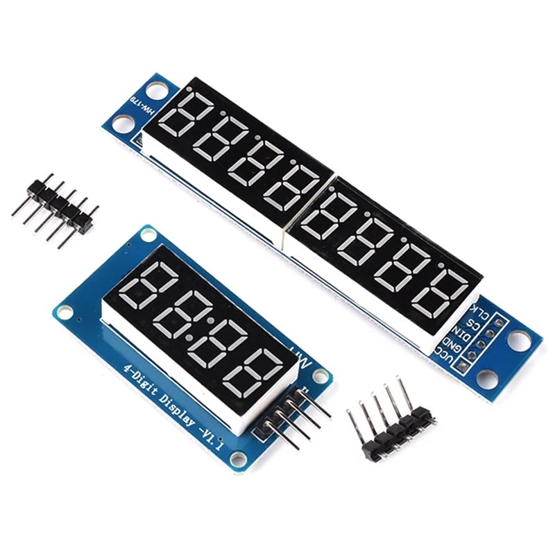 TM1637 4 bit MAX7219 modulo Display LED digitale a 8 bit 7 segmenti orologio da 0.36 pollici tubo anodico rosso quattro Driver seriale