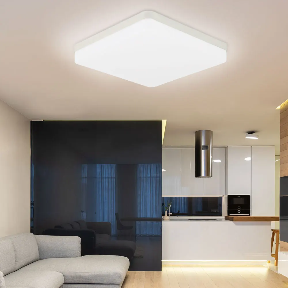 ound Led Ceiling Light Modern Panel Energy Saving Ceiling Lights 18/24/36/48W Ultrathin Indoor Lamp Fixture for Bedroom Kitchen