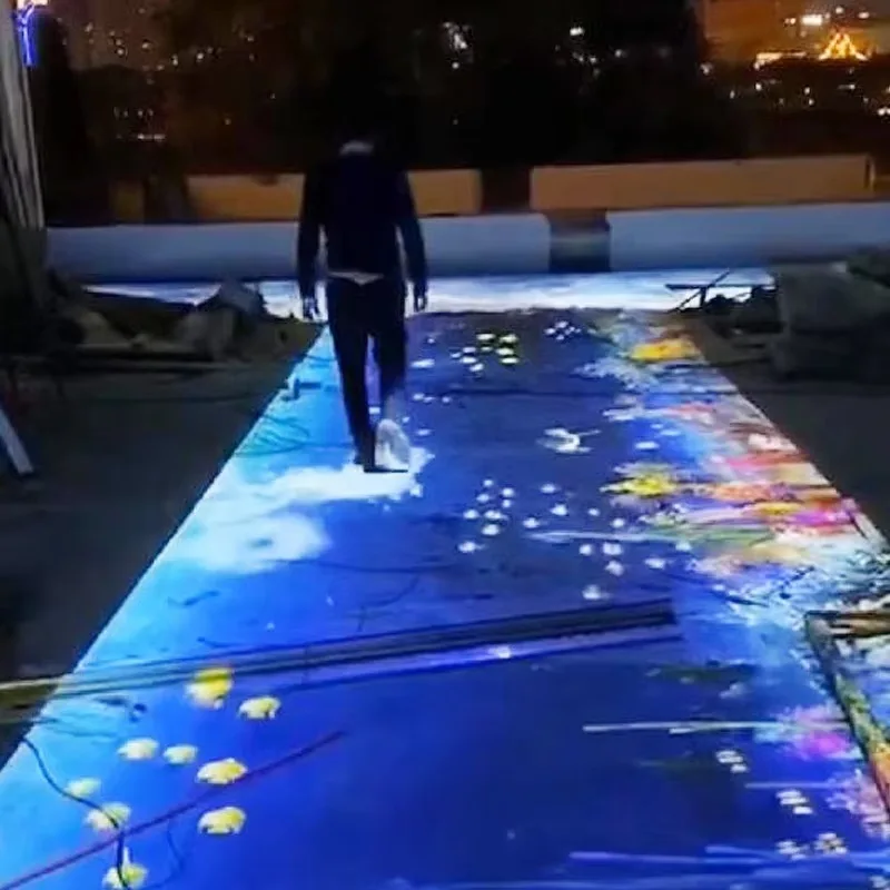 [ลดราคา] เครื่องฉายภาพพื้นแบบอินเทอร์แอคทีฟความแม่นยำสูง Migo สำหรับห้างสรรพสินค้า ร้านอาหาร พิพิธภัณฑ์ และงานแต่งงาน