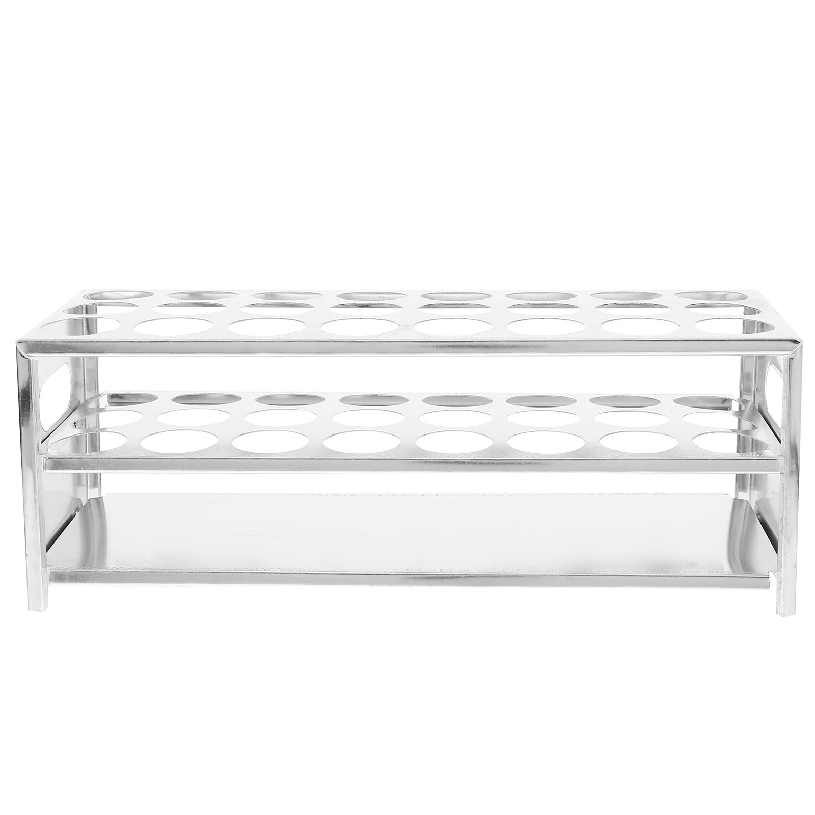 24-Hole Test Tube Holder Sturdy Sampling Tube Rack Stand for Laboratory Testing Storage Organizer Test Tubes Rack