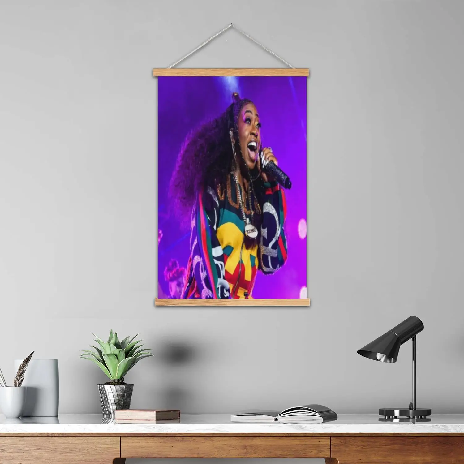 Missy Elliott Framed Wall Painting Canvas Art Poster, Wall Art,  Modern Family, Bedroom Decor, Posters,Decorative painting