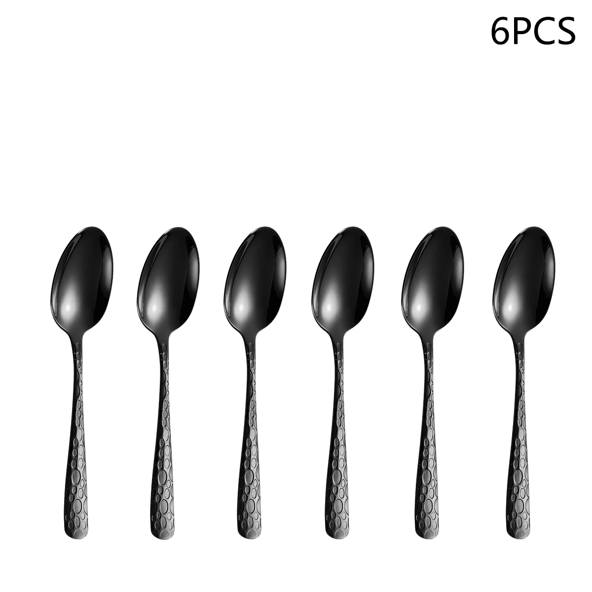 4/6/16/24pcs Black stainless steel cutlery knife, fork and spoon set Home kitchen utensils Holiday dinner tableware