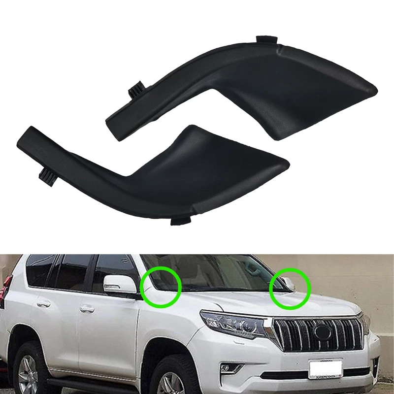 

Car Front Windshield Wiper Side Cowl Extension Covers For Toyota Land Cruiser Prado LC150 2010-2017 For Lexus GX460 2010-2016