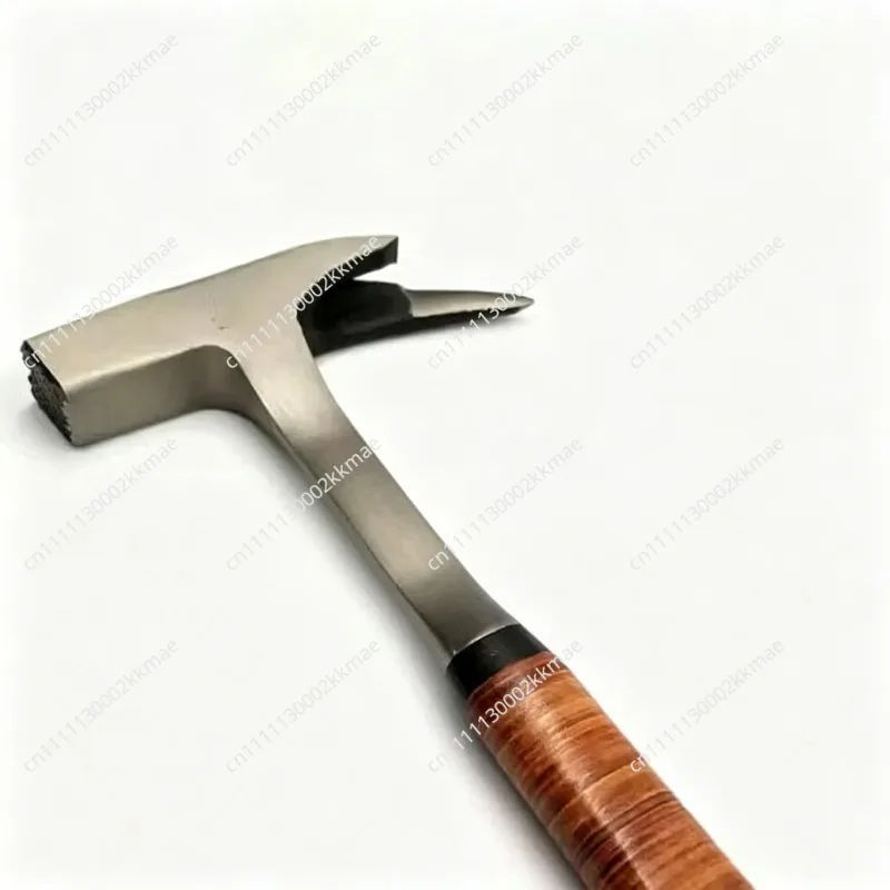 Single-angle hammer, shock-proof square-head hammer, cowhide handle, strong magnetic sweat-absorbing hammer, 45# tool steel