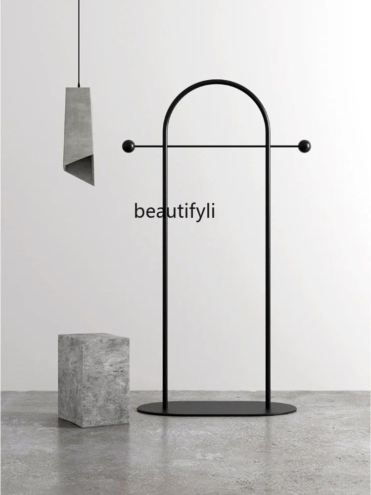 yj Simple Fashion Nordic Style Clothes Rack Iron Coat Rack Creative Modern Abstract Italian Hanger