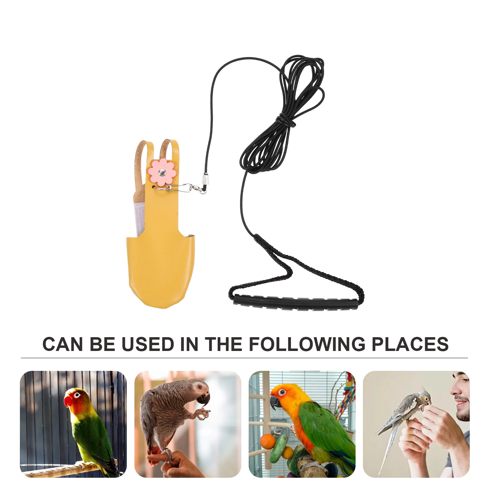 

Parrot Flight Suit Bird Diapers Harness Adorable Leash Decorative Wear Resistant Breathable Lightweight Safe Washable Practical